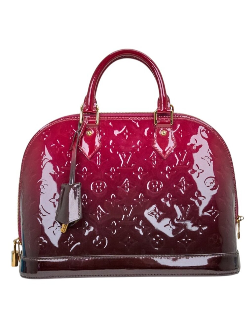 Louis Vuitton Alma PM Monogram Vernis Magenta Degrade